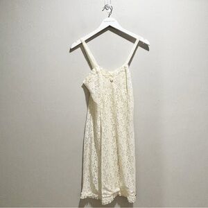 Vintage ST MICHAEL Women’s Slip Lingerie Dress Nightgown Floral Lace Retro 12